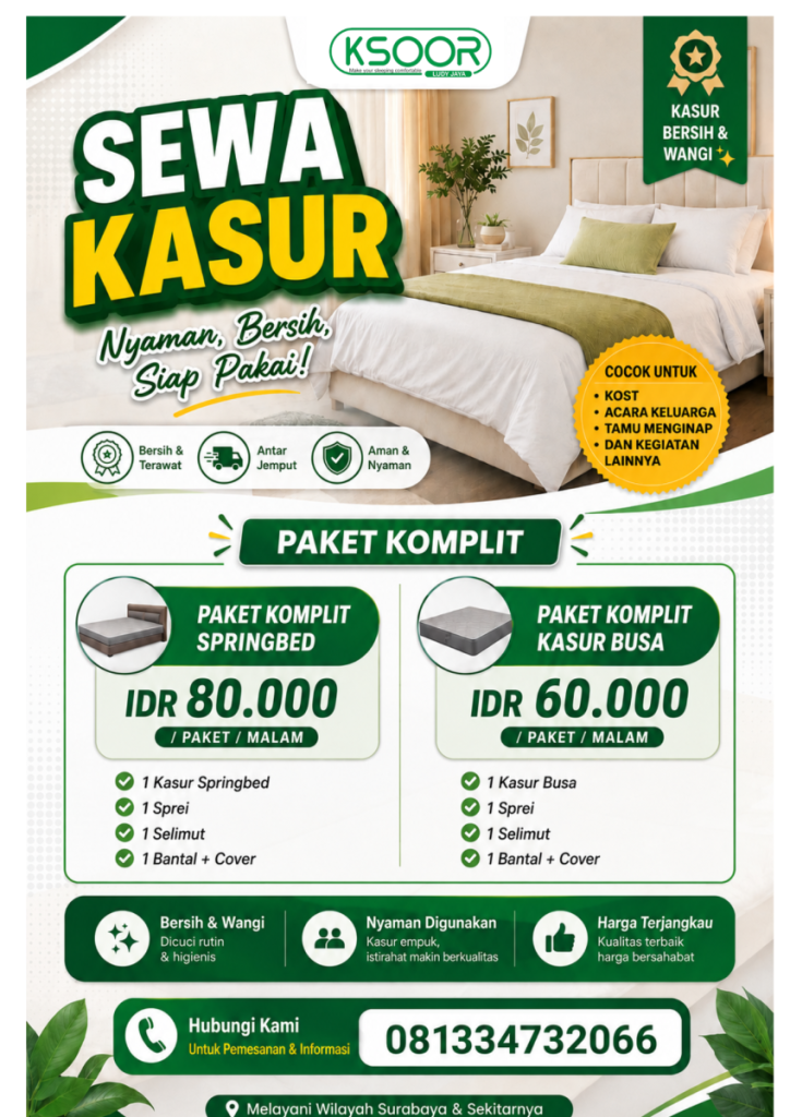 SEWA KASUR TERPECAYA DAERA JOMBANG