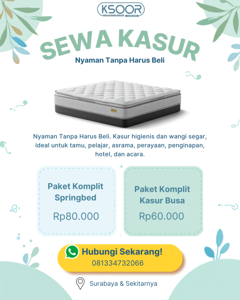 sewa kasur daerah jombang