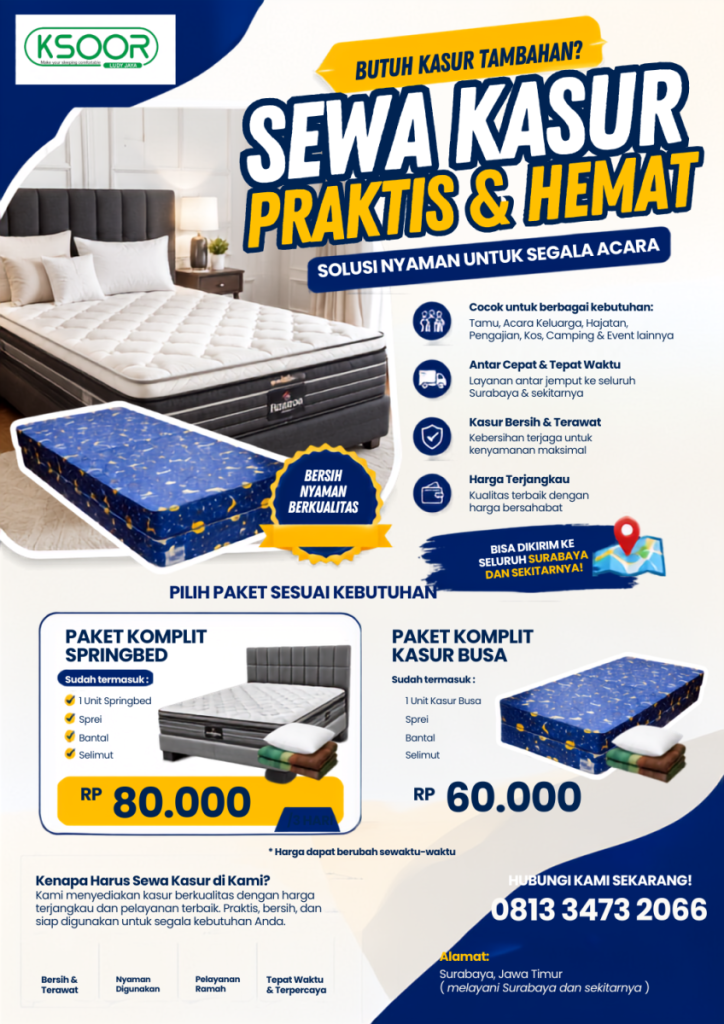 Sewa Kasur MURAH dan TERPECAYA
