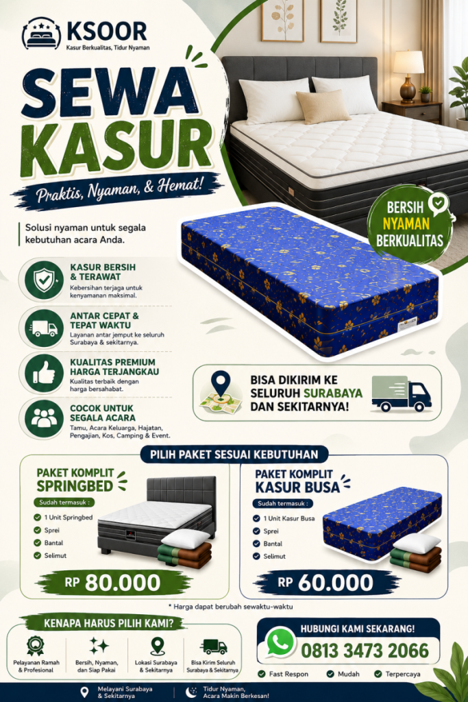 sewa kasur terdekat terbaik dan berkualitas