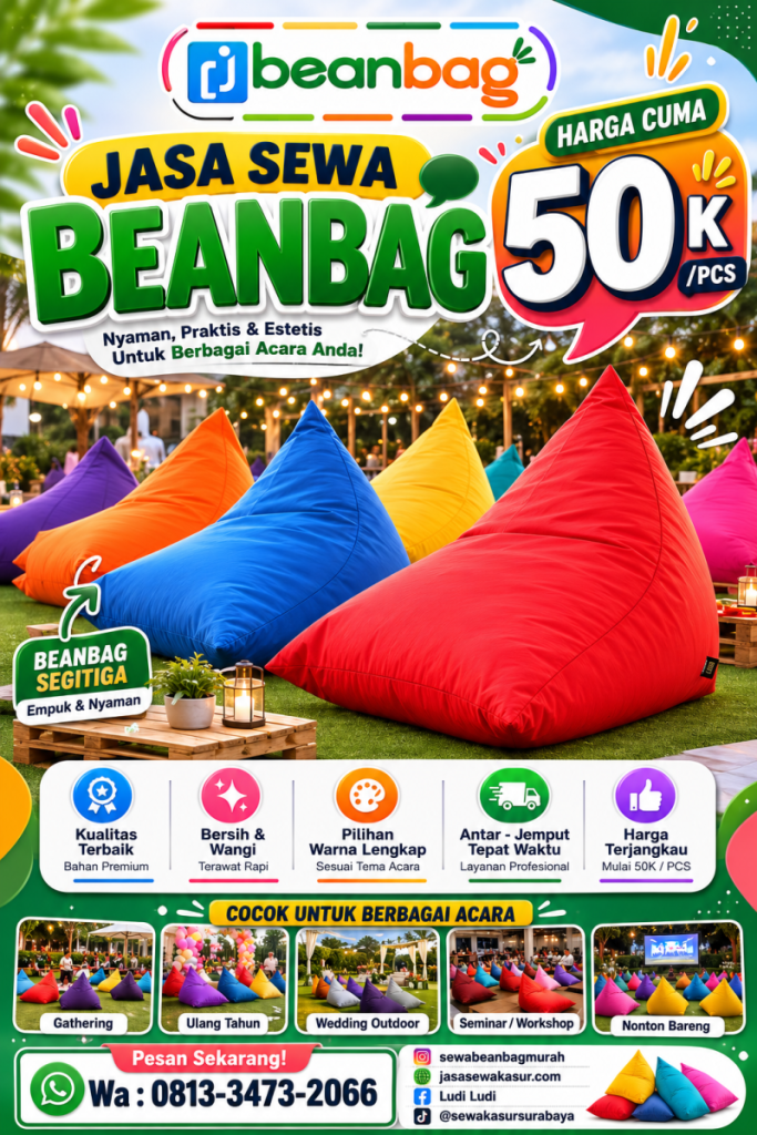 Jasa Sewa Beanbag Terpercaya Di Bululawang Malang