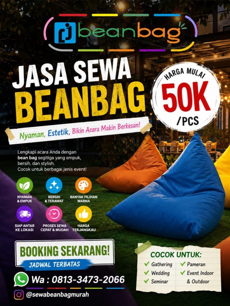 Jasa Sewa Beanbag Murah dan Terjangkau Di Bumiaji Batu