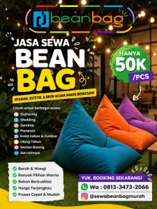 Jasa Sewa Beanbag Murah dan Terpercaya di Wajak Malang
