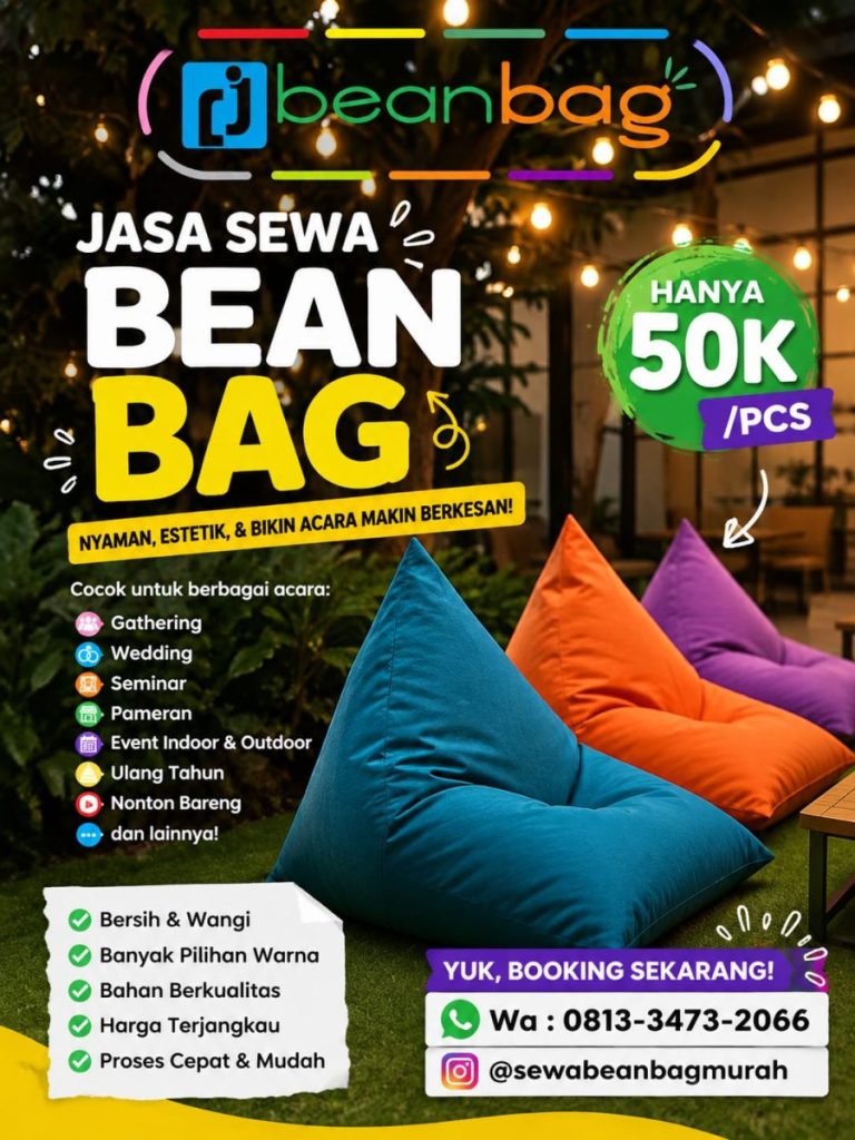 Jasa Sewa Beanbag Murah dan Terpercaya di Wajak Malang