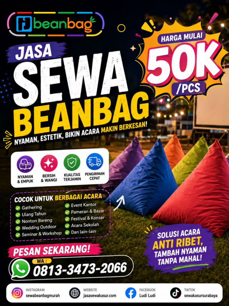 Jasa Sewa Beanbag Terpercaya Di Poncokusumo Malang