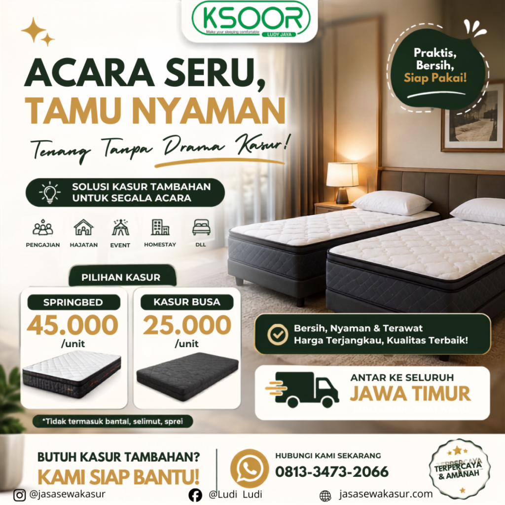 Sewa Kasur Murah di Tambak Beras Jombang
