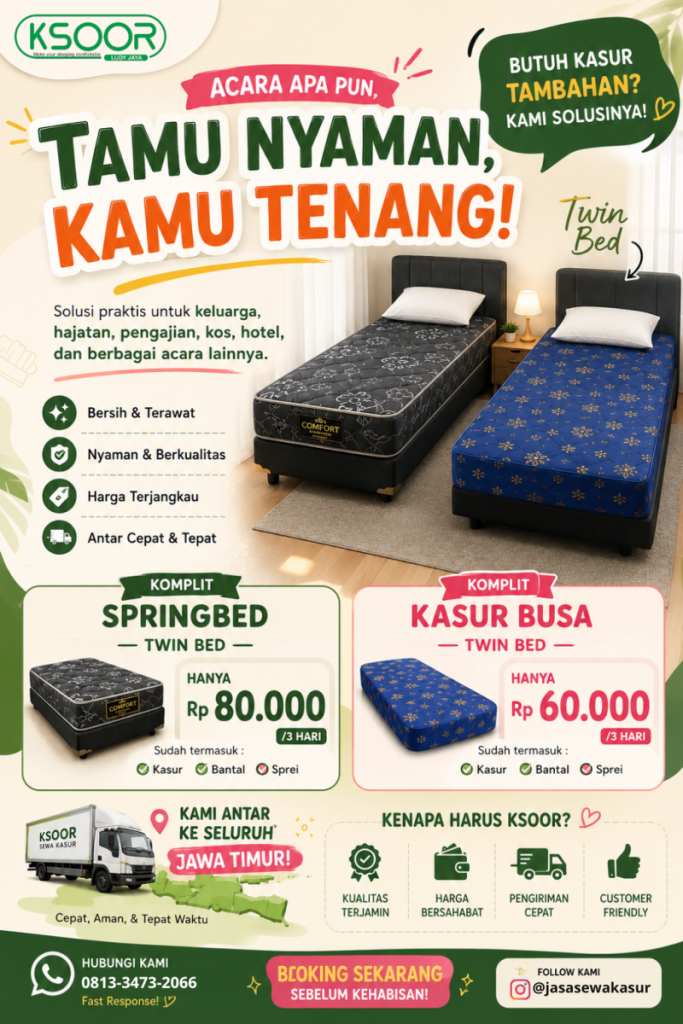 sewa kasur jombang