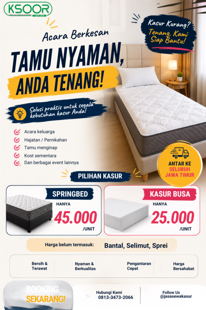 sewa kasur murah di ngusikan jombang