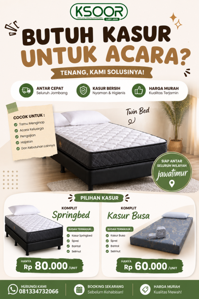 sewa kasur jombang
