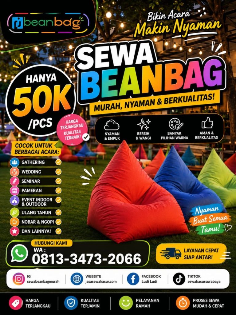 Jasa Sewa Beanbag Terpercaya Di Jabung Malang