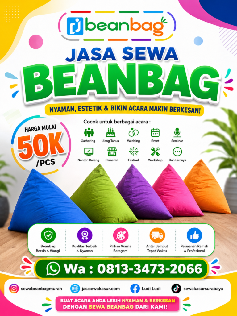 Jasa Sewa Beanbag Murah di Kepanjen Malang