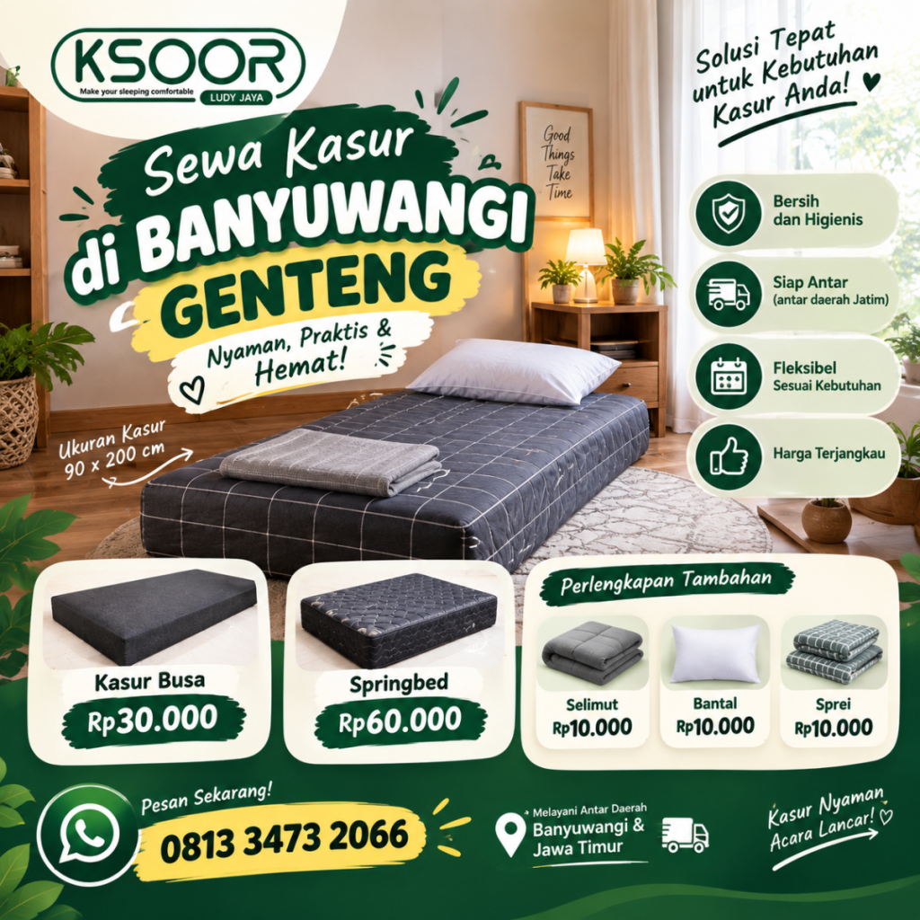 sewa kasur murah di banyuwangi