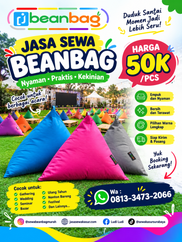 Jasa Sewa Beanbag Terbaik di Donomulyo Malang