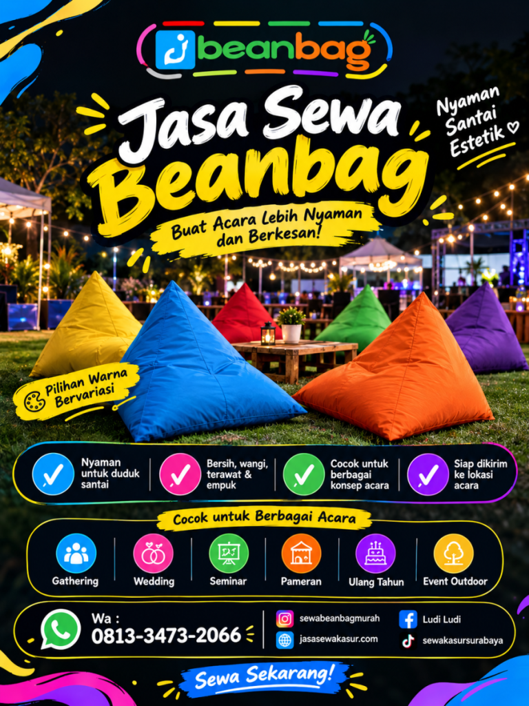 Jasa Sewa Beanbag Terdekat di Cluring Banyuwangi