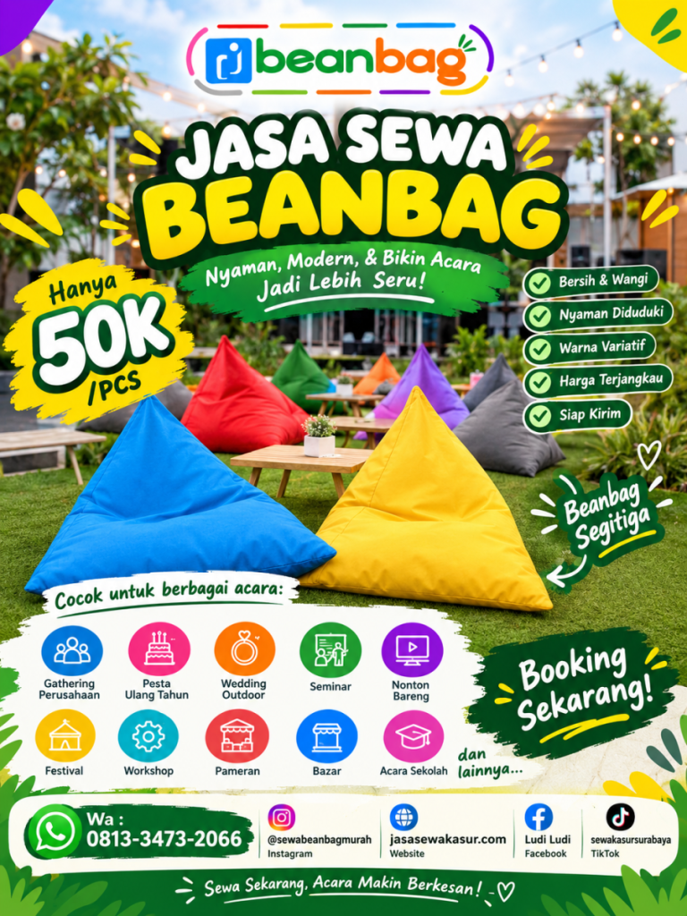 Jasa Sewa Beanbag Terdekat di Gondanglegi Malang