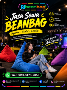 Jasa Sewa Beanbag Termurah di Tegaldlimo Banyuwangi