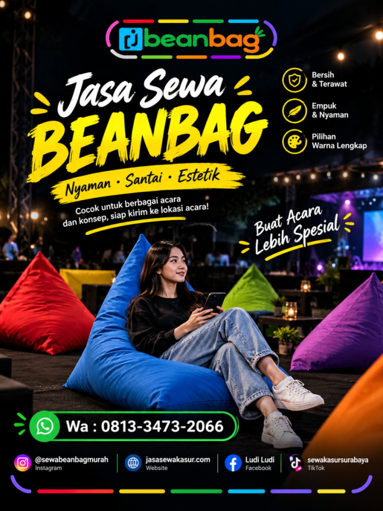 Jasa Sewa Beanbag Termurah di Tegaldlimo Banyuwangi
