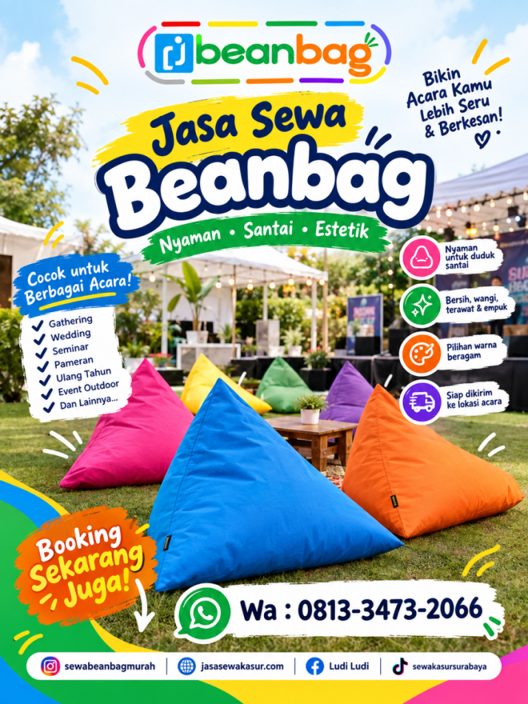 Jasa Sewa Beanbag Terbaik di Blimbingsari Banyuwangi