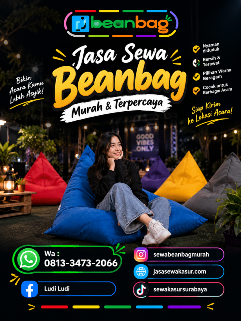 Jasa Sewa Beanbag Terpercaya di Gambiran Banyuwangi