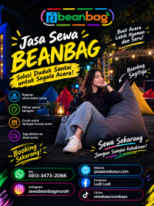 Jasa Sewa Beanbag Terpercaya di Tegalsari Banyuwangi