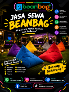 Jasa Sewa Beanbag Termurah di Wongsorejo Banyuwangi