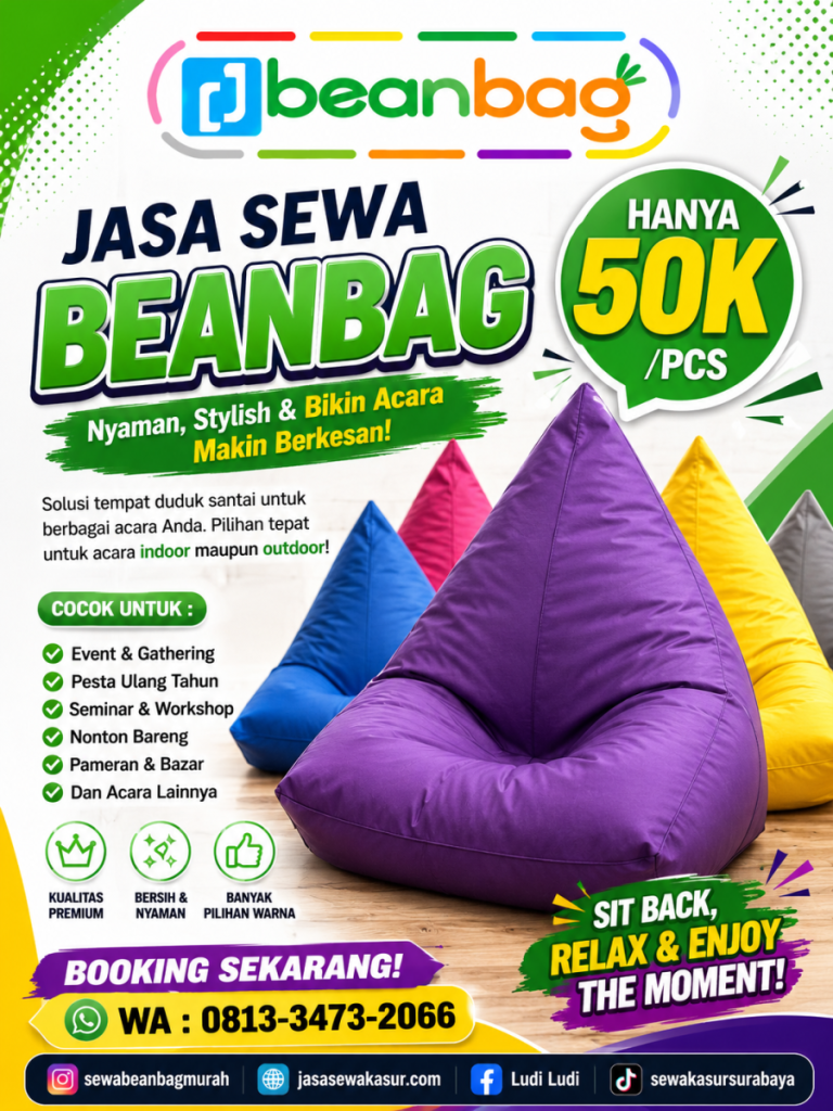 Jasa Sewa Beanbag Terpercaya di Pagelaran Malang