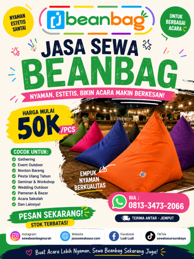 Jasa Sewa Beanbag di Ngajum Malang