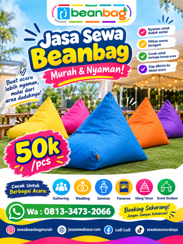 Jasa Sewa Beanbag Murah di Wonosari Malang