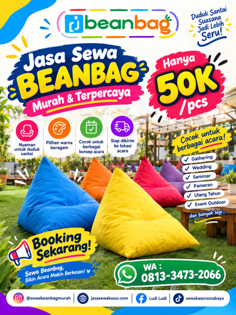 Jasa Sewa Beanbag Termurah di Turen Malang