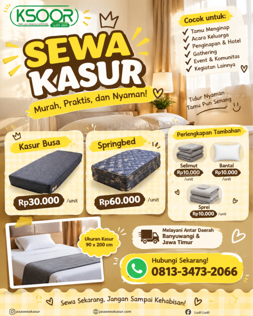 Sewa kasur murah di Banyuwangi