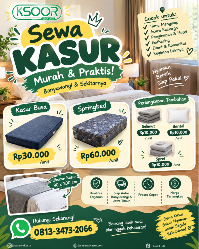 sewa kasur di banyuwangi