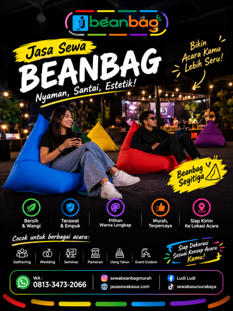 Jasa Sewa Beanbag Termurah di Purwoharjo Banyuwangi