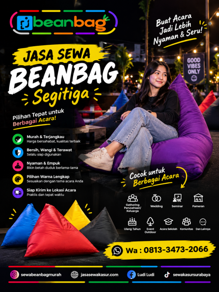 Jasa Sewa Beanbag Wuluhan Jember Terpercaya