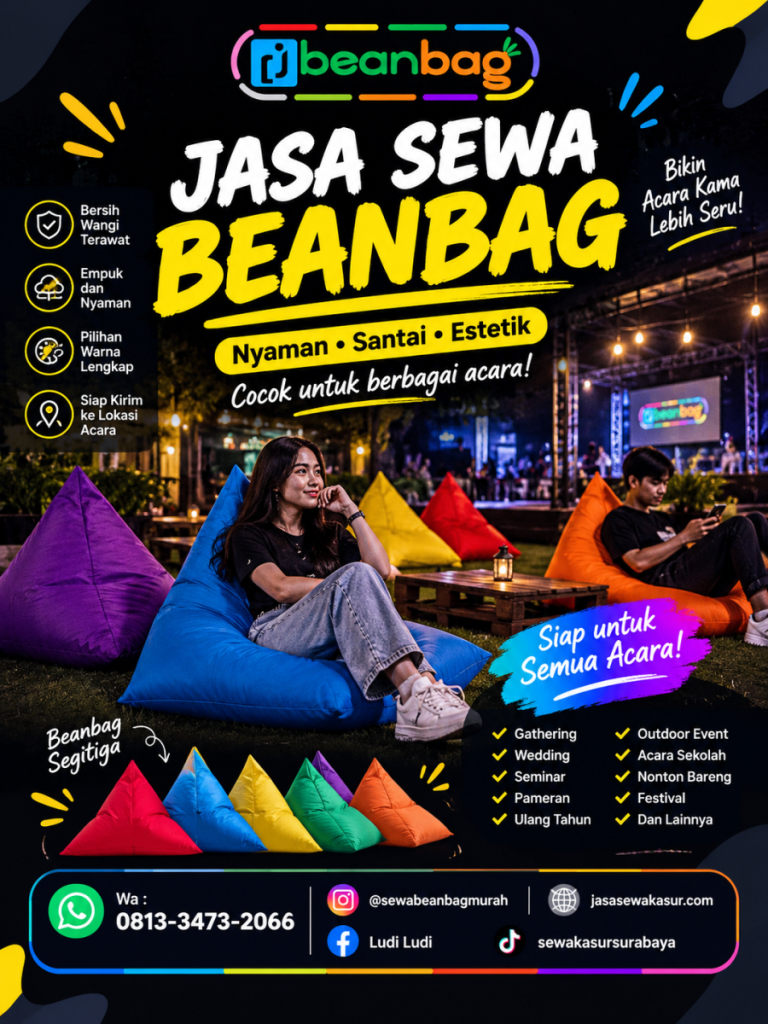 Jasa Sewa Beanbag Terpercaya di Muncar Banyuwangi