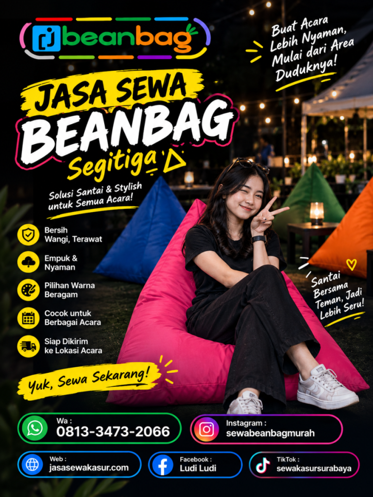 Jasa Sewa Beanbag Terpercaya di Sukorambi Jember
