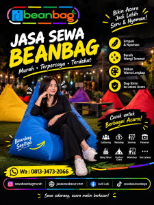 Jasa Sewa Beanbag Termurah di Sumberbaru Jember