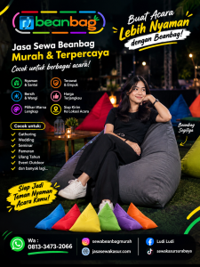Jasa Sewa Beanbag Tanggul Jember Termurah