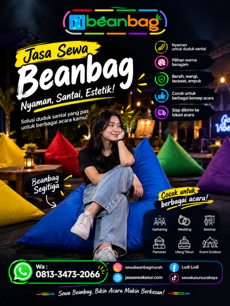 Jasa Sewa Beanbag Terbaik di Kalibaru Banyuwangi
