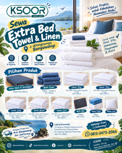 Sewa extrabed towel & linen banyuwangi 