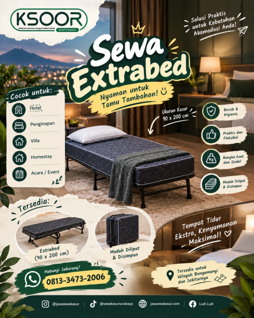 sewa kasur banyuwangi cluring